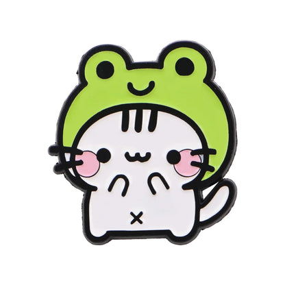 Cute Cat Enamel Pin — Cartoon Animal Lapel Brooch for Backpacks, Cosplay & Kids Gifts