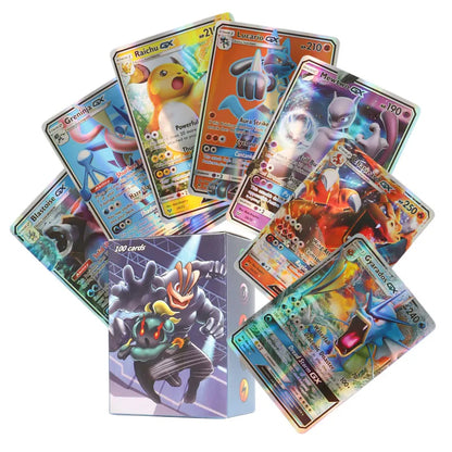 New Holographic Pokémon Cards – Scarlet & Violet 80 VMAX, 20 EX English Trading Cards for Kids & Collectors