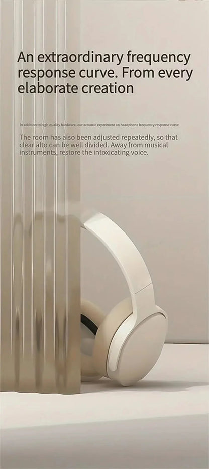 New Wireless Bluetooth Over-Ear Headphones – HiFi Stereo Headset with Mic, TF/AUX Music Player & Sports Earphones