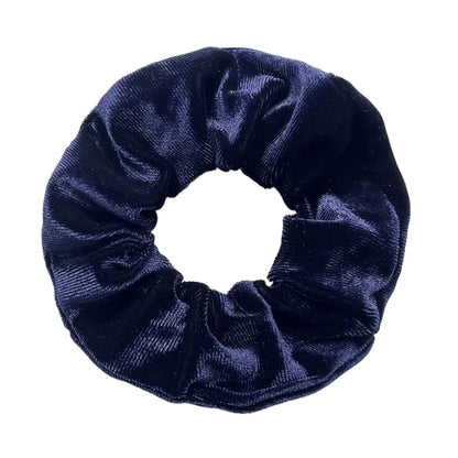 Vintage Velvet Hair Scrunchies for Women & Girls – Solid Color Ponytail Holder Elastic Hair Bands, Soft Fashion Hair Ties Accessories
