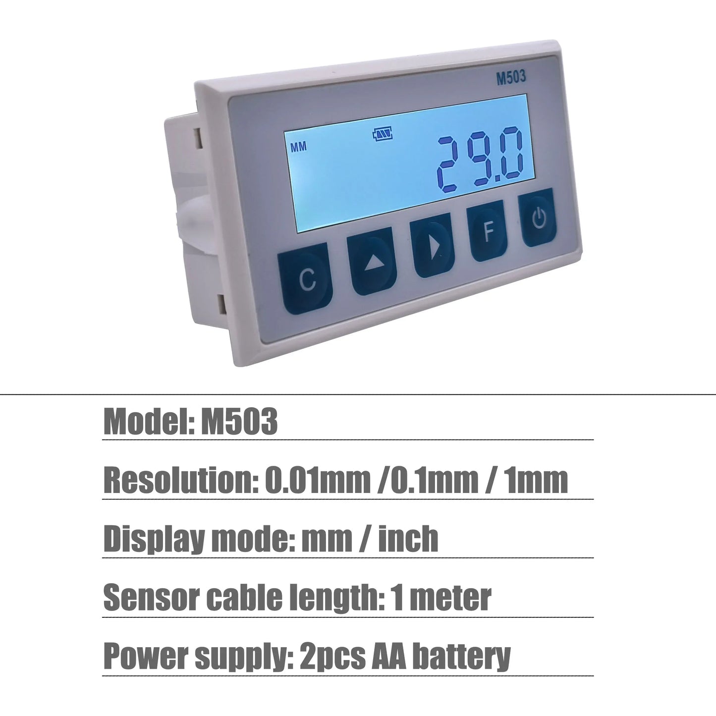 M503 Magnetic Scale DRO Display — Integrated Embedded Magnet Measurement System with Stain Belt for Woodworking
