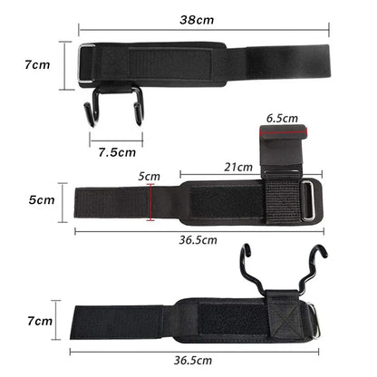 Weight Lifting Hook Grip Straps with Wrist Support – Gym Fitness Gloves for Pull-Ups, Powerlifting & Strength Training Grip Assistance