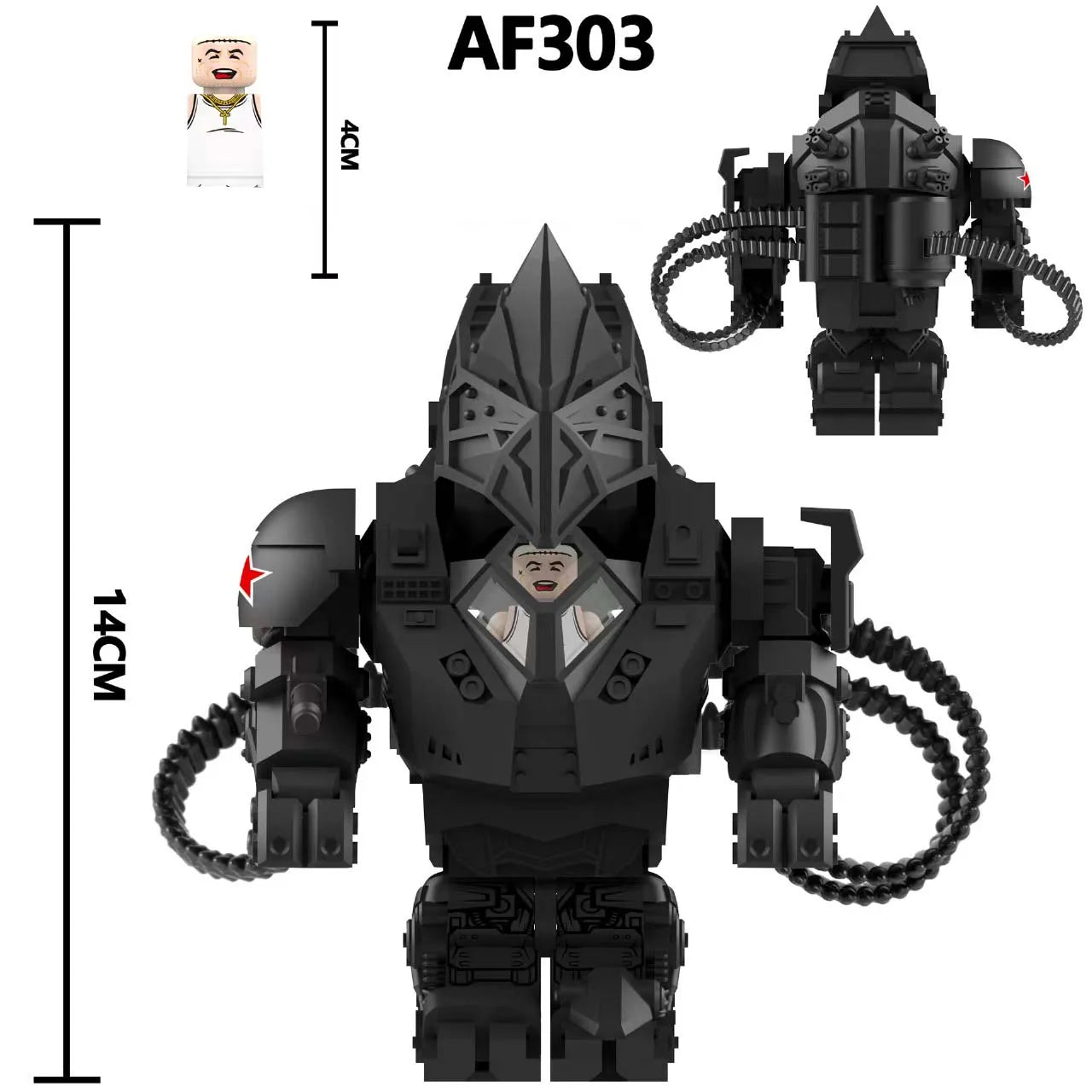 Model Doll Bricks Minifigures Action Figures – Cartoon Character Puzzle Building Blocks Birthday Toy for Kids