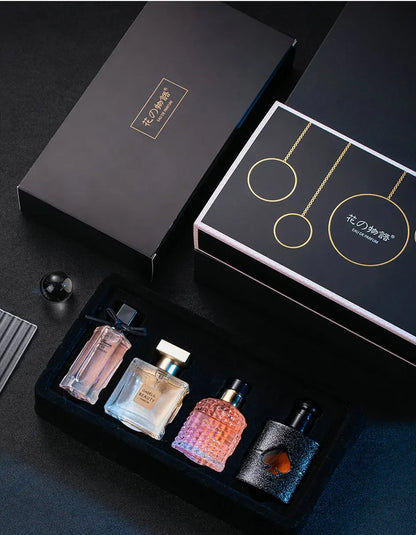 Original Women's Perfume Gift Set - 105ml Eau De Parfum, Four-Piece Set with Fresh, Lasting Plant Floral Scent
