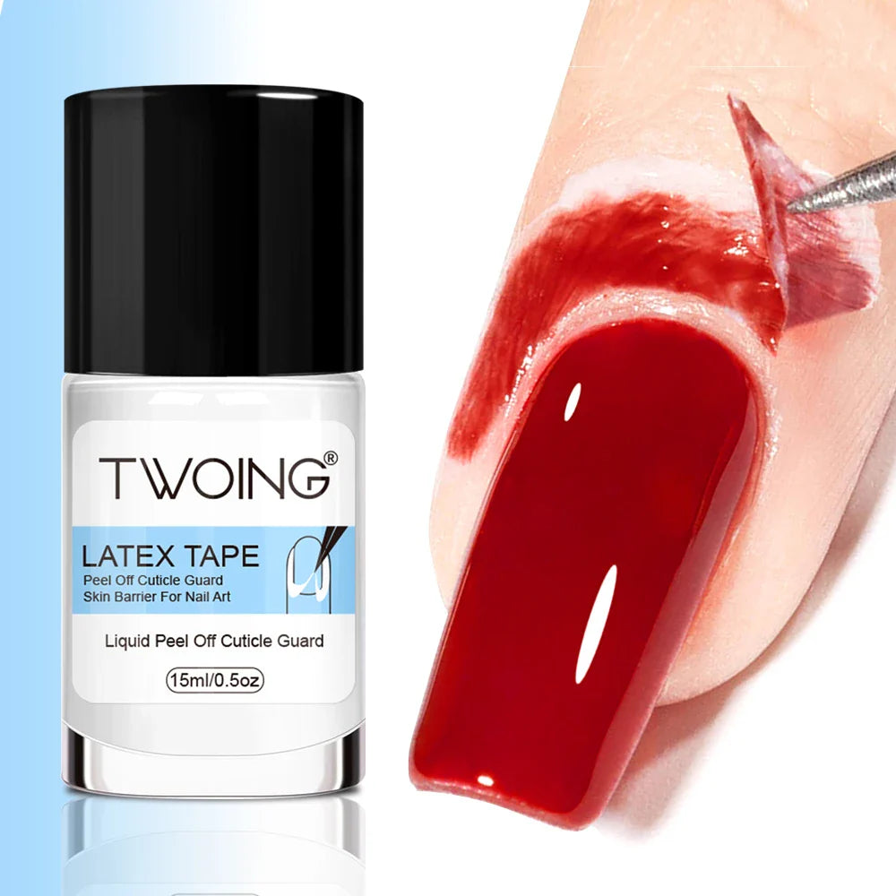 15ml Nail Peel-Off Liquid Latex Tape – Cuticle Guard & Nail Edge Protector for Manicure