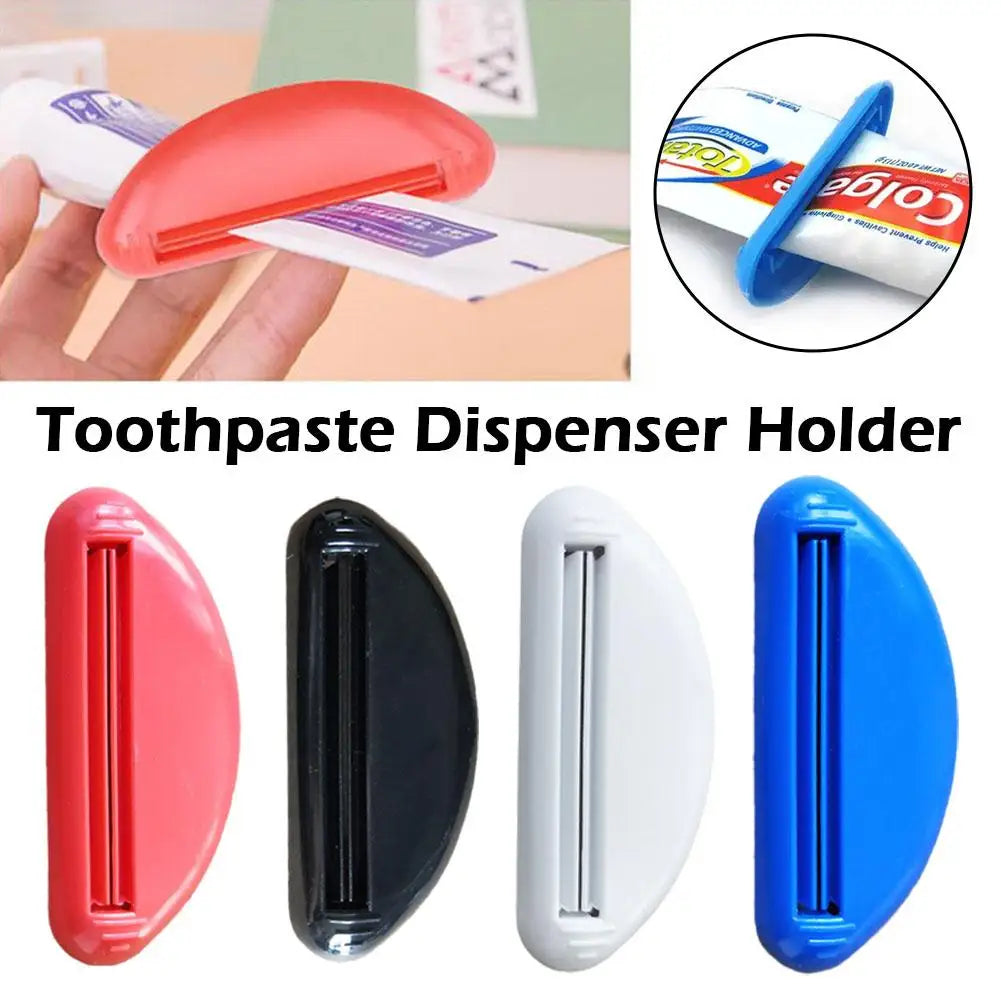 Multifunction Manual Toothpaste Dispenser – Cream Tube Squeezer & Bathroom Paste Extruding Clip Clamp