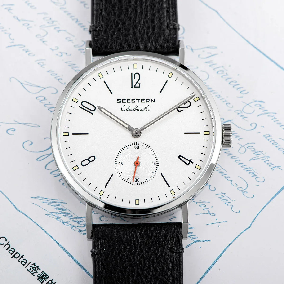 SEESTERN 2024 Men’s Automatic Watch — Ultra-Thin Luxury Business Wristwatch with ST1701 Movement, Fashion Casual Timepiece