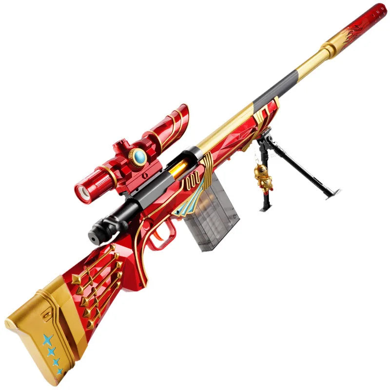 M24 Soft Bullet Sniper Toy Gun with Large Gift Box – Manual AWM Rifle Model for Boys, Christmas 2025 Gift