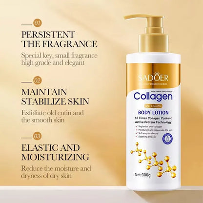 Collagen Milk Whitening Cream – Moisturizing Face & Body Lotion for Skin Lightening and Brightening