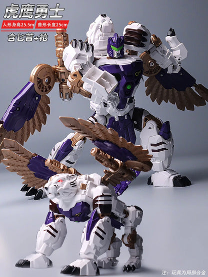 Lijiang Tigerhawk 25.5CM Transformable Action Figure – BW Two Forms Collectible Toy
