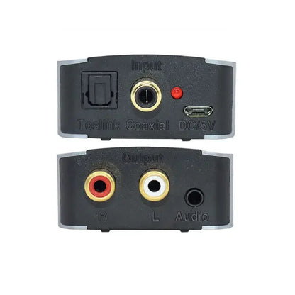 192KHz 24bit S/PDIF Digital to Analog Audio Converter – Optical/Coaxial to RCA & 3.5mm Jack for PS5 Xbox