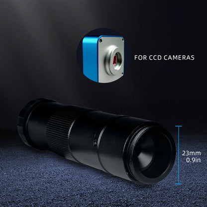 1080P 4K Industrial Microscope – 150X C-Mount Lens with 48MP/13MP Digital Camera, HDMI/USB-C/VGA for PCB Soldering & DIY