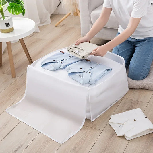 Large Waterproof Clothes Storage Bag – Dustproof Quilt & Wardrobe Organizer, Foldable Luggage Closet Storage Solution