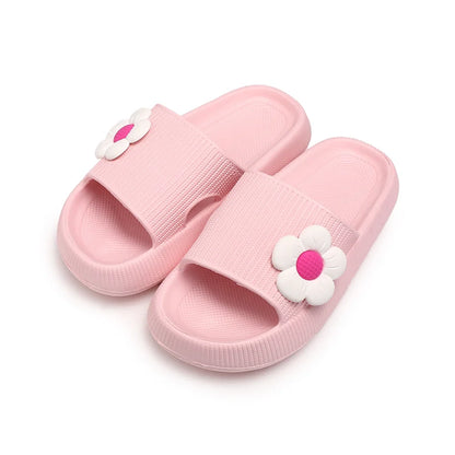 Women’s Phalaenopsis Flower Flip Flops - Cute Multicolor Summer Slippers