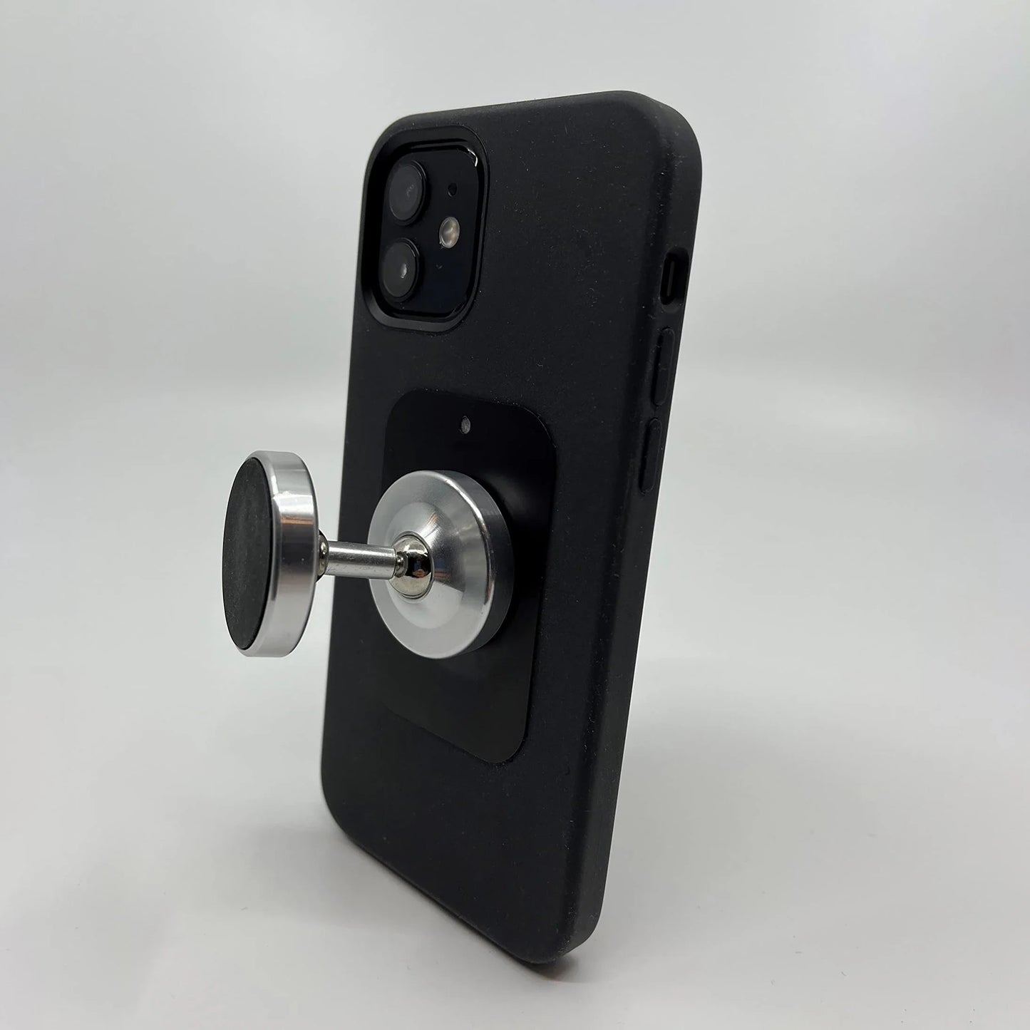 Dual Magnetic Gym Phone Holder - 360° Rotation, Double-Sided Strong Magnet for Workout Videos, Fits Any Smartphone