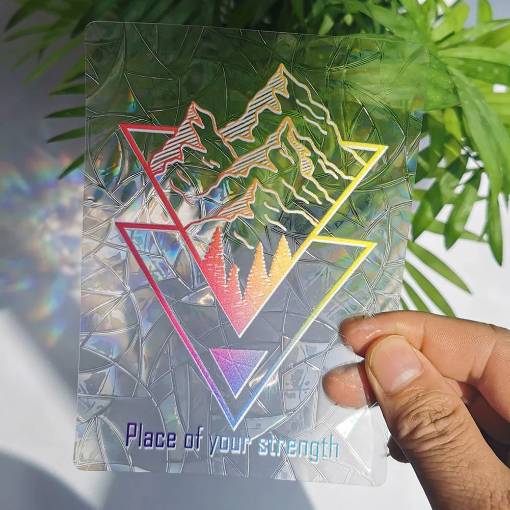 3D Rainbow Sun Catcher Window Film Sticker – Self-Adhesive PVC Light Catching Wall & Glass Decal for Home Decor & Motorcycle Styling