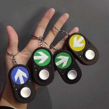 Australian Traffic Light Button Key Holder – Handheld Sound Press Commemorative Funny Keychain Accessory