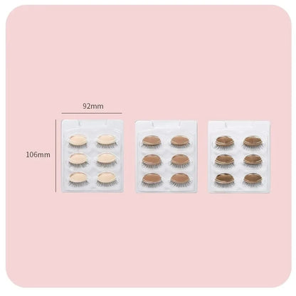 False Eyelash Extension Practice Head - Silicone Training Mannequin with Removable Eyelids for Lash & Tattoo Practice