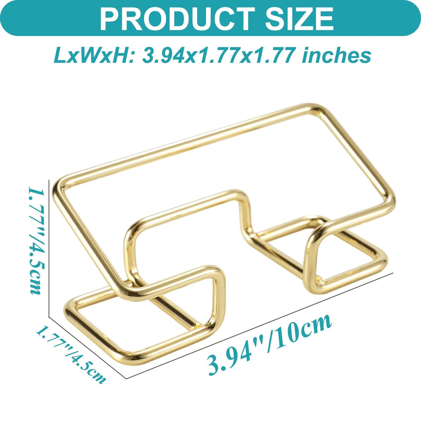 New Desktop Metal Business Card Holder – Modern Fashion Display Stand for Home & Office