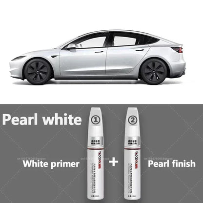 Tesla Model 3/Y/X Pearl White Paint Repair Pen – Touch-Up Kit for Auto Paint Restoration