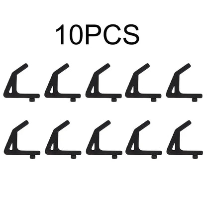 Universal Shelf Hooks - 10.3mm Hole Spacing Storage & Garage Shelving Support Hooks 5-20PCS