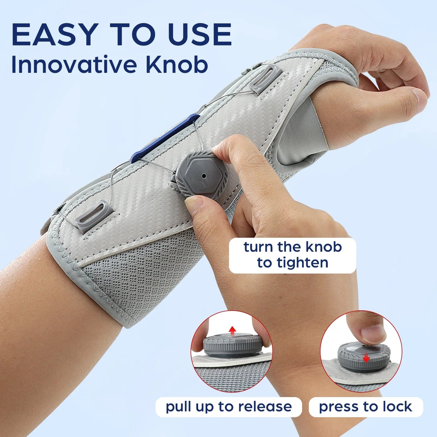 Adjustable Wrist Brace - Carpal Tunnel, Tendonitis & Sprain Support for Men and Women