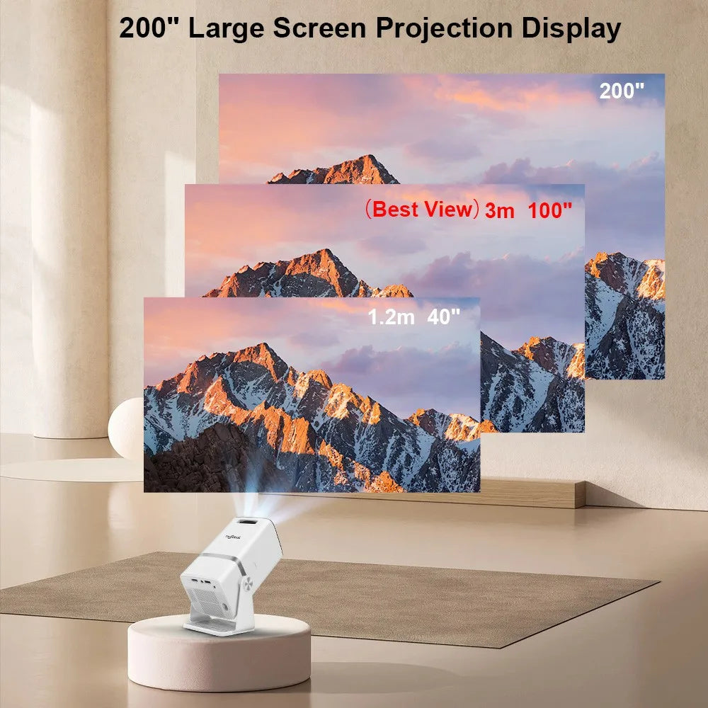 ThundeaL TD80W 4K Full HD Projector - Android WiFi 3D Home Theater, Portable Beam for Movies & Meetings (PK HY320)