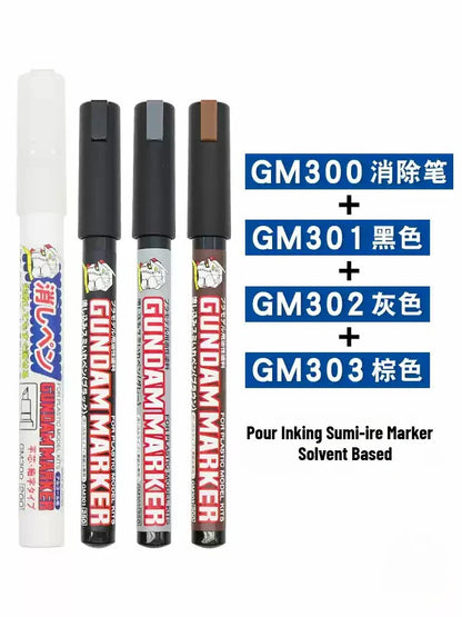 MR.Hobby GM301P/302P/303P/GM300 Model Permeation Pen – Leaking Marker for Painting, DIY Hobby Tools