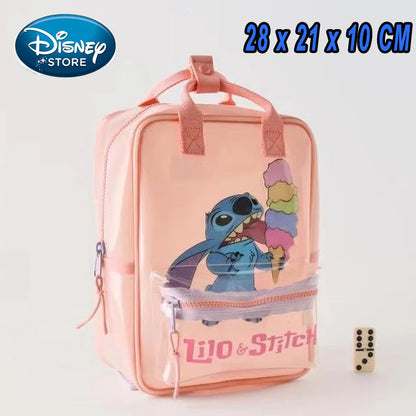 Disney Blue Stitch Plush Backpack – Large-Capacity Cartoon Bag for Kids & Kindergarten Gift