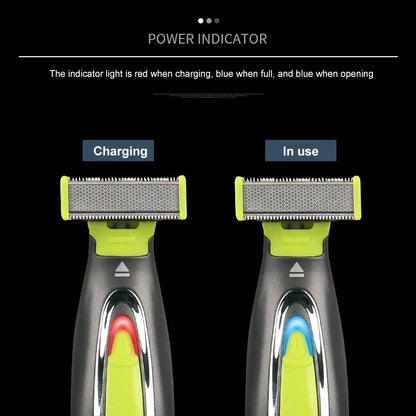 MLG Portable Electric Shaver for Men & Women – Full Body USB Trimmer with T-Shaped Blade, Washable Razor