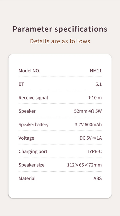 Wireless Portable Bluetooth Speaker — Mini Subwoofer Music Box with Hands-Free Function