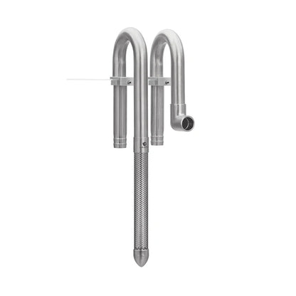 AQUAPRO Mini Stainless Steel Skimmer – Inlet & Outlet Pipes for Aquarium Fish Tanks, Filtro Accessories