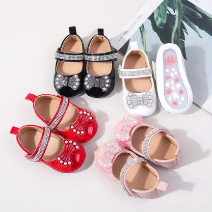 Baby Princess First Walking Shoes - Anti-Slip Learning Walker Shoes for Ages 0-1
