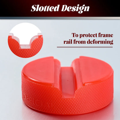 Heavy Duty Polyethylene Jack Rubber Pad for VW, Audi, Seat, Skoda - Anti-Slip Rail Adapter Support Block for Safe Lifting