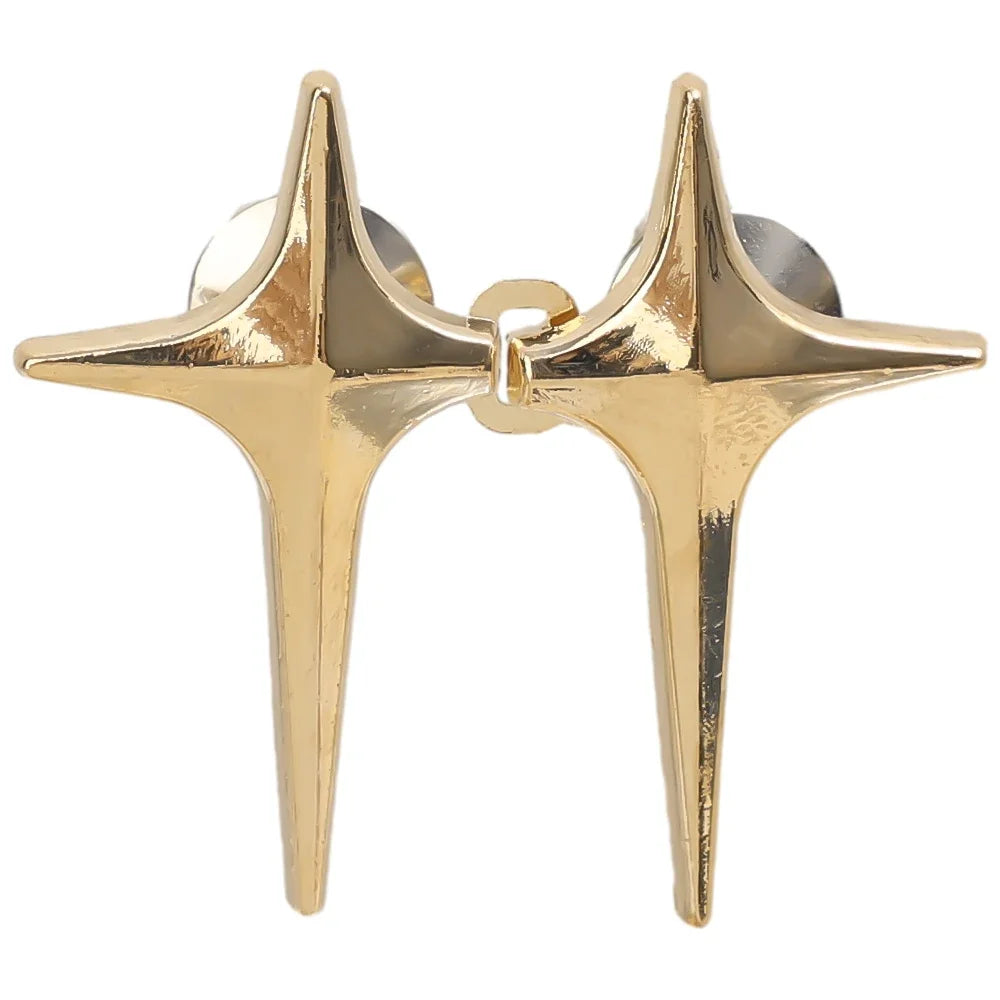 Adjustable Jean Button Pins – Detachable Metal Waist Tightener with Cross Star Design for Clothing Alterations