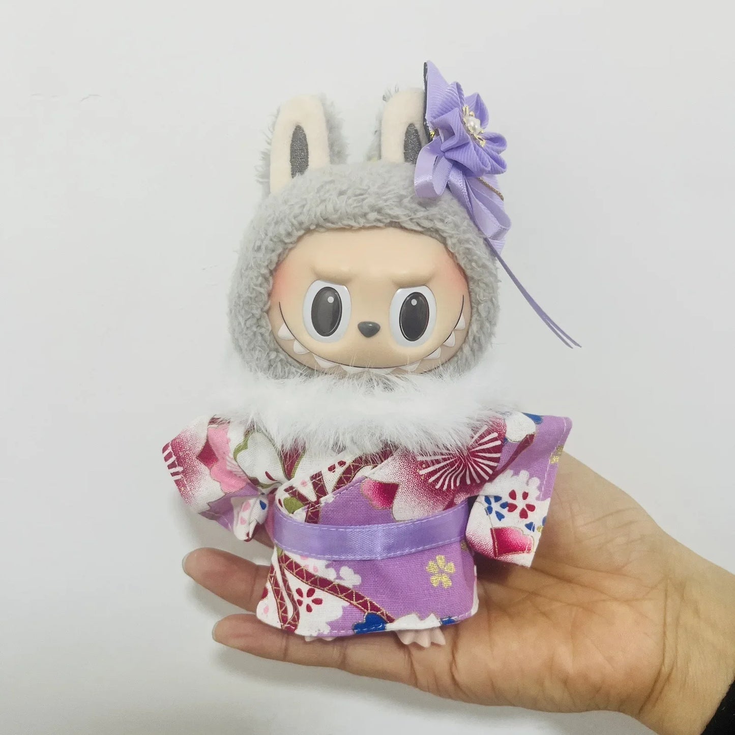 17cm Labubu V1-V3 Doll Clothes – Traditional Kimono Outfit Accessories, Fashion Gift