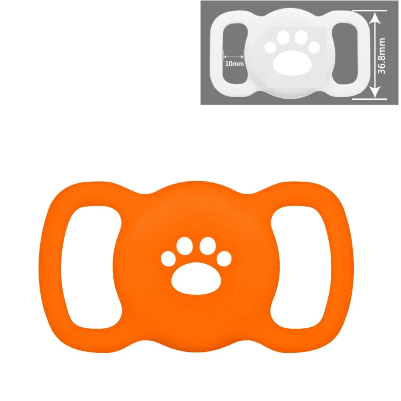 Airtag Dog Collar Holder – Silicone Protective Case for Apple AirTag, Full Body Cover Fits All Collar Sizes