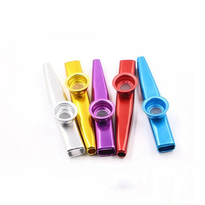 Lightweight Aluminum Alloy Kazoo – Simple Design Musical Instrument for Guitar Players & Music Lovers