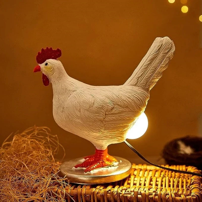 Funny Chicken Night Light - Simulated Animal Lamp for Easter Party & Home Decor