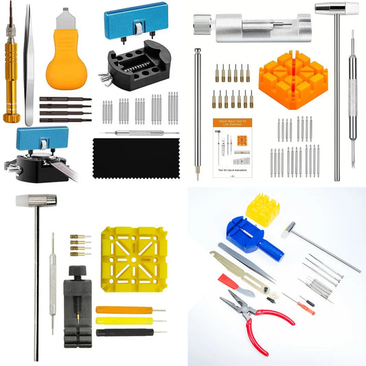 Watch Repair Tool Kit – Link Band Pin Remover & Adjuster for Professional Watchmaking