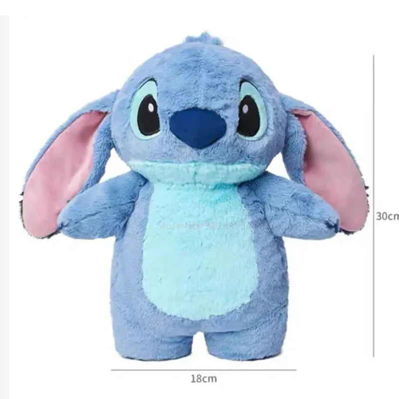Aoger Disney Stitch Plush Hot Water Bottle – Extra Large Anime Winter Hand Warmer for Women, Home & Holiday Gift for Girls