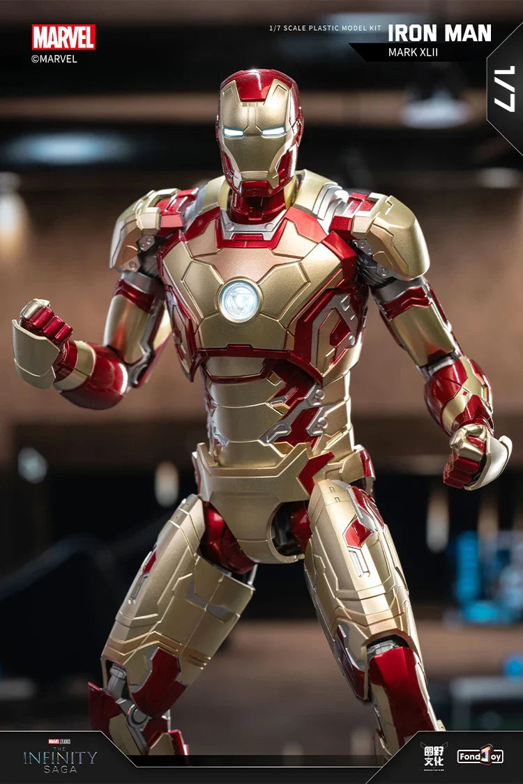 1:7 Original FondJoy Iron Man Action Figures – MK42, MK43, MK5, MK6, MK7 DIY Model, Tony Stark Legend Collection Toy for Kids Gift