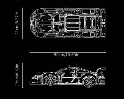F1 W14 E Technical Performance Building Blocks – 1642PCS Super Race Car Model, Compatible with 42171, 1:8 Scale Toy for Boys Gift