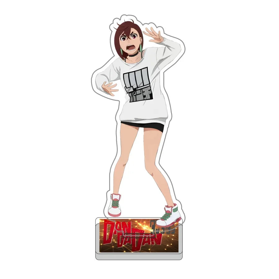 Anime Dandadan Momo Acrylic Keychain Stand – 15cm Cosplay Figure Display Plate for Bag Decoration, Fan Gift & Collectible Ornament