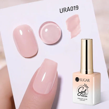 UR SUGAR Champagne Gold Silver Reflective Glitter Gel Nail Polish 15ml - Semi-Permanent Soak Off UV Manicure Art Varnish