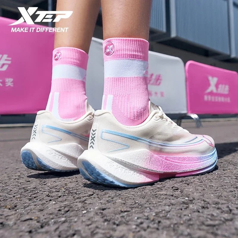 Xtep Shyft 1.0 Women’s Running Shoes - Breathable Cushioned Sneakers with Shock Absorption & Stability