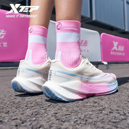Xtep Shyft 1.0 Women’s Running Shoes - Breathable Cushioned Sneakers with Shock Absorption & Stability