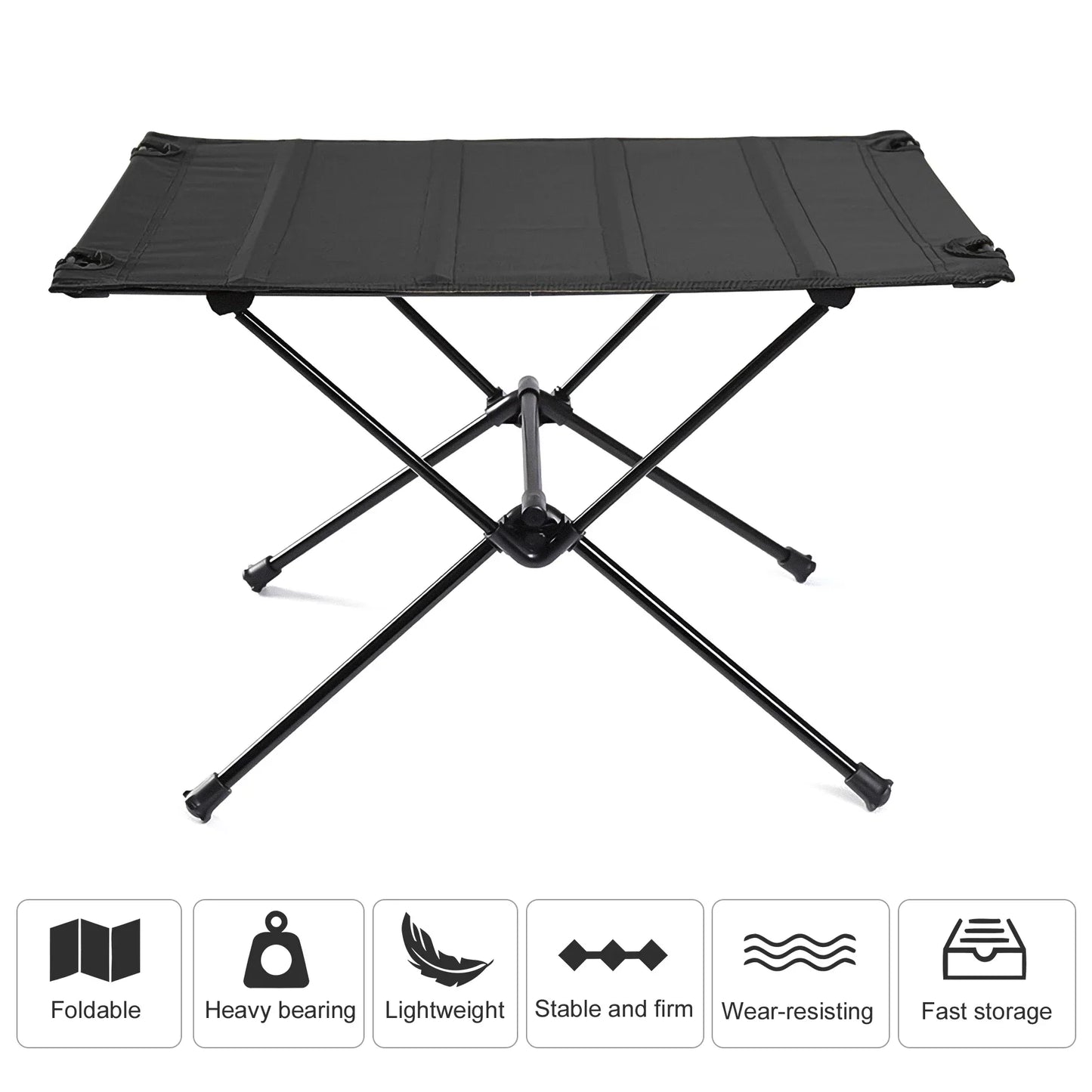 WESTTUNE Lightweight Camping Folding Table – Roll-Up 1680D Oxford & Aluminum Alloy for Outdoor Picnic & Travel