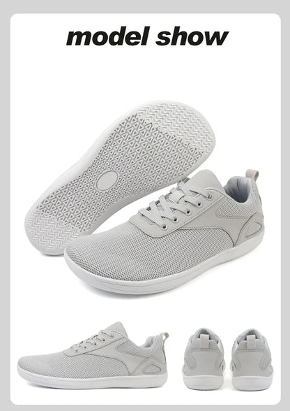 Men’s Minimalist Barefoot Walking Shoes – Breathable Wide Sports Sneakers for Gym, Office & Leisure