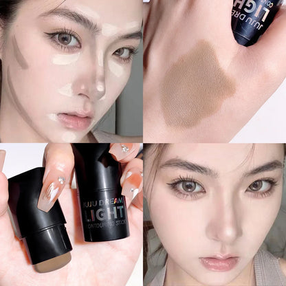 High-Light Trimming Stick Contour Shadow Cream - Natural Nude Makeup, Three-Dimensional Brightening Lying Silkworm Contour Stick